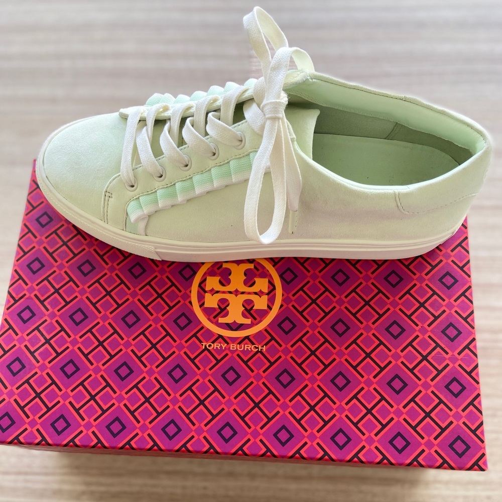 Tory Burch Ruffle sneaker.